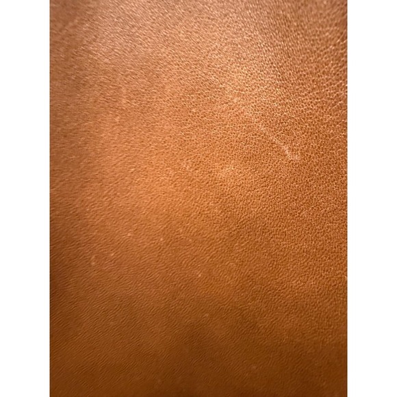 Francesco Savoia Brown Italian Leather Collared Jacket Front Zipper Size 54/44 - Picture 11 of 16